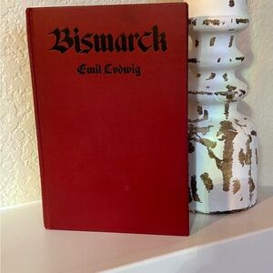 Bismarck by Emil Ludwig - Red Hardcover Book